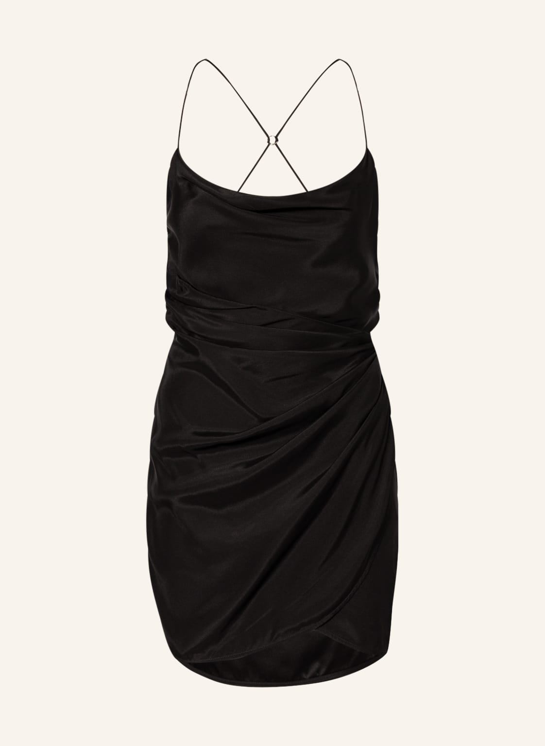 Image of gauge81 Cocktailkleid Shiroi Aus Seide schwarz