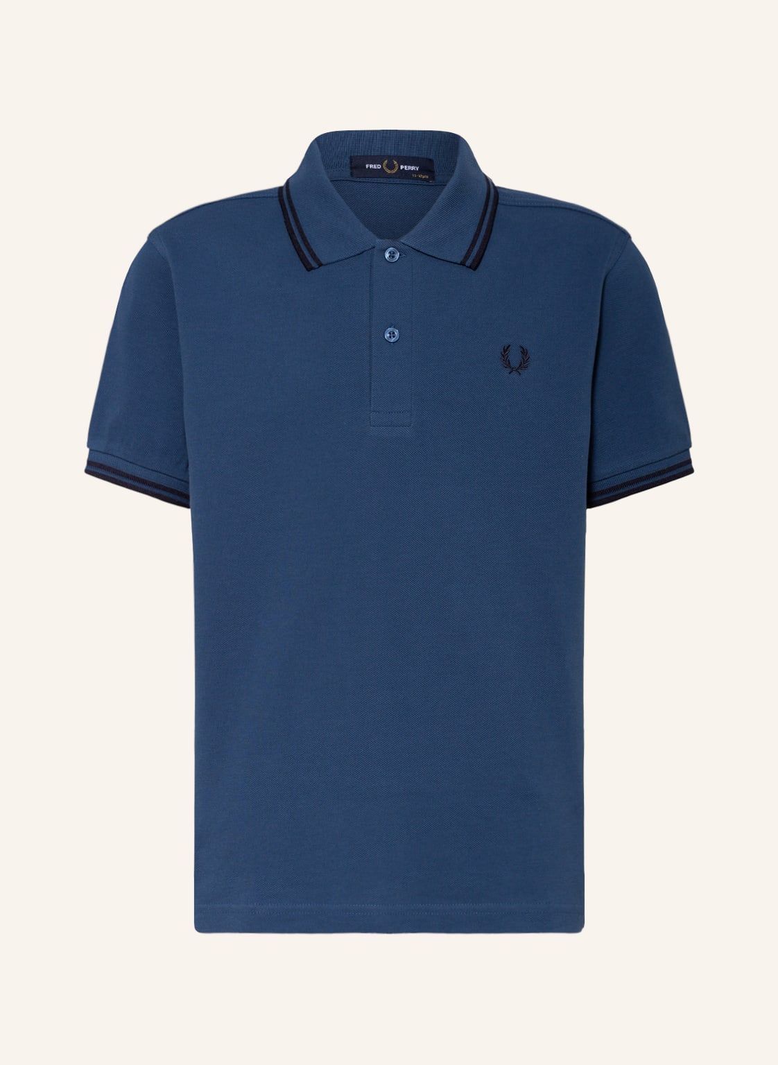 Image of Fred Perry Piqué-Poloshirt sy3660 blau