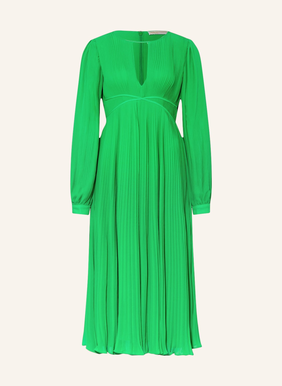 Image of Michael Kors Plisseekleid gruen