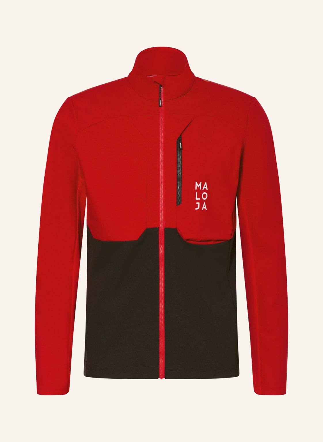 Image of Maloja Ski-Langlaufjacke Eulem. rot