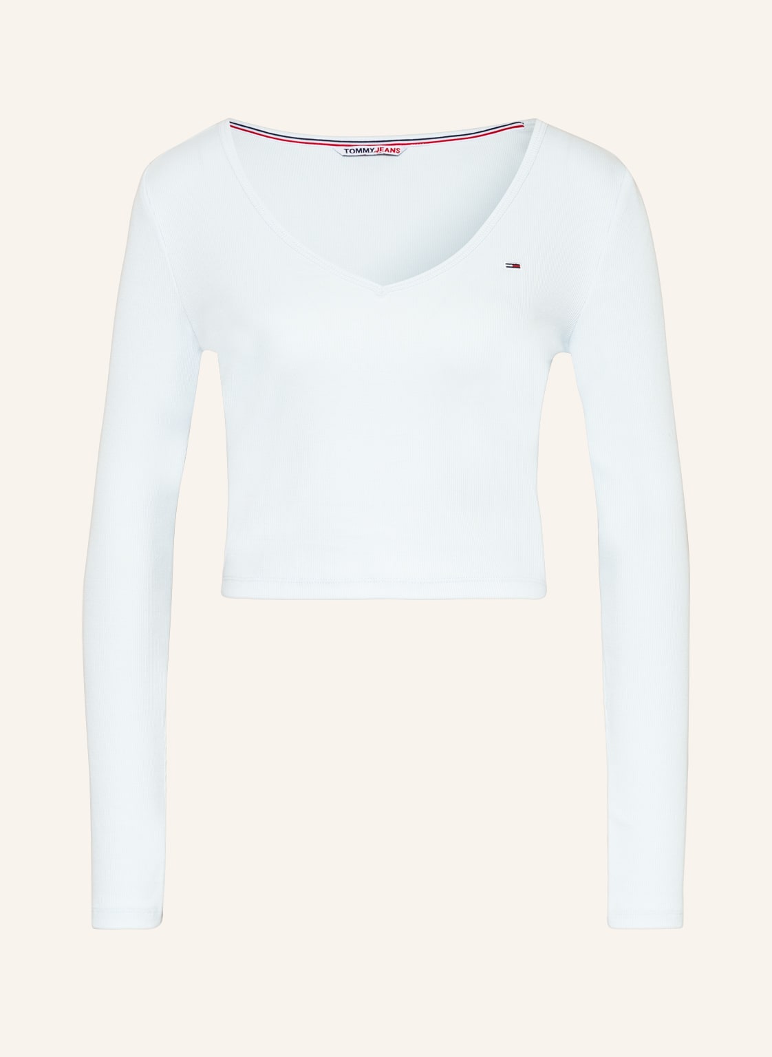 Image of Tommy Jeans Cropped-Longsleeve blau