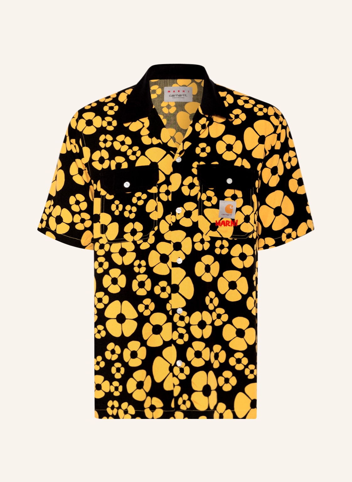 Image of Marni Resorthemd Regular Fit schwarz