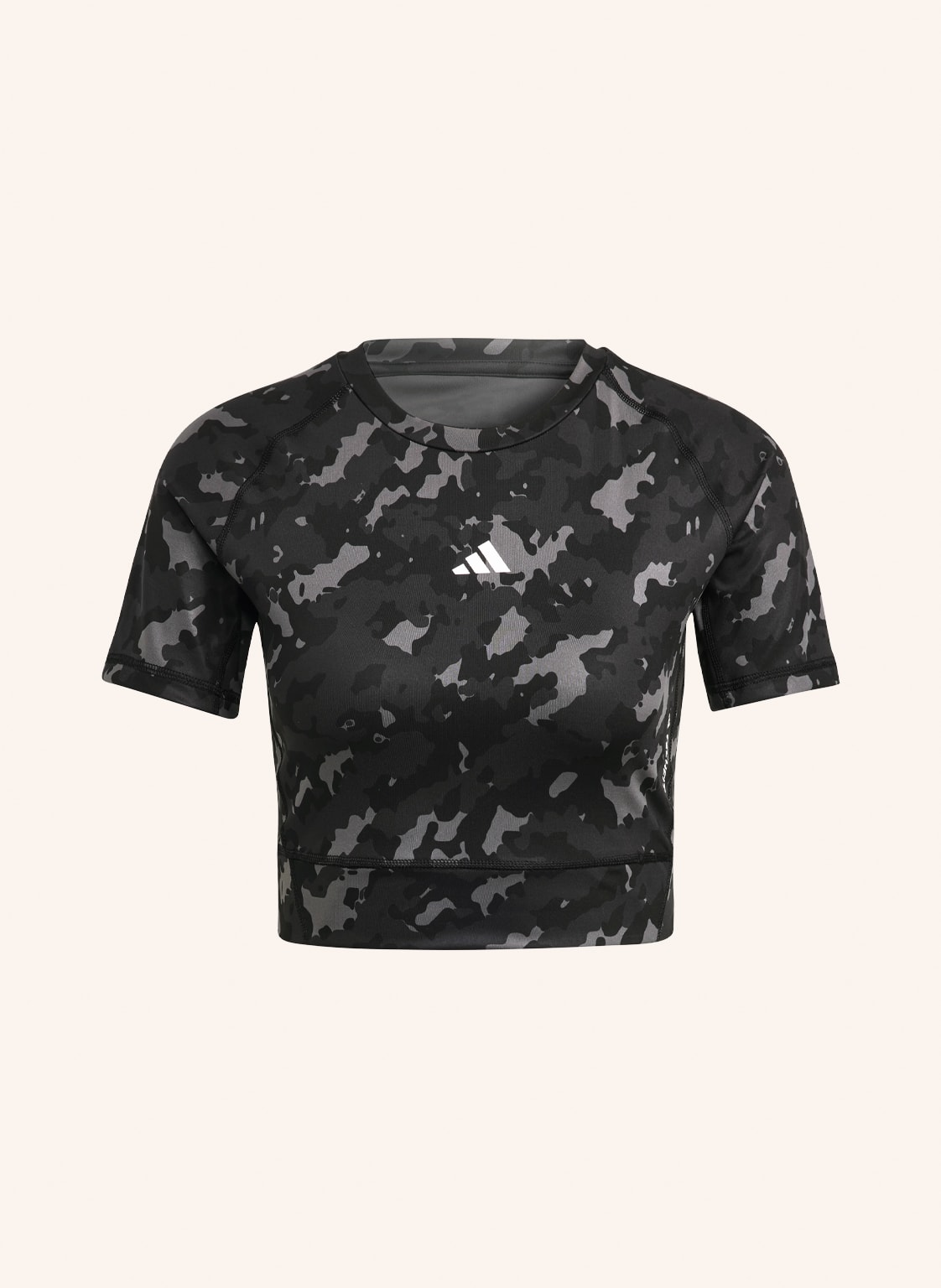 Image of Adidas Cropped-Shirt Techfit schwarz