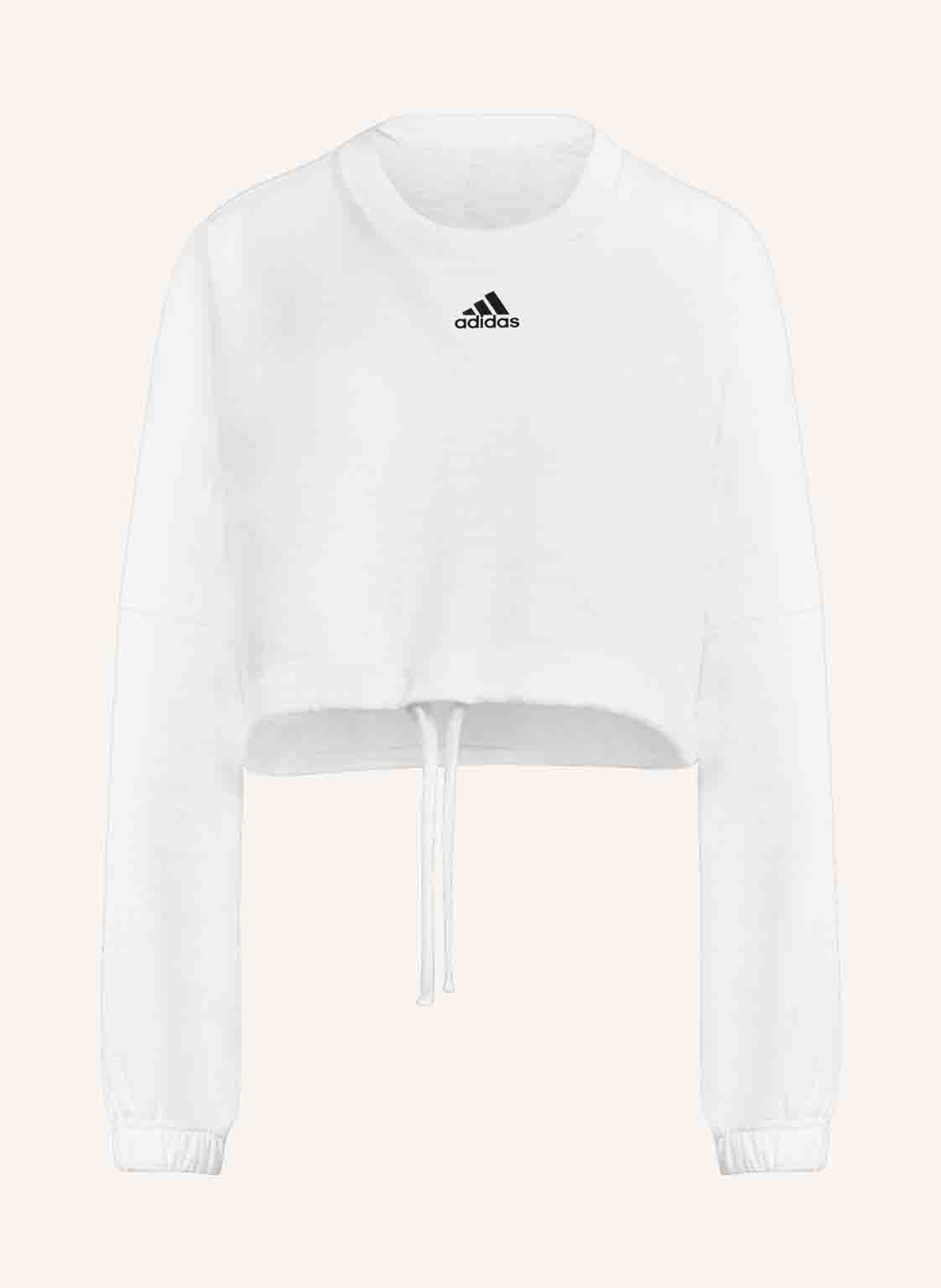 Image of Adidas Cropped-Sweatshirt weiss