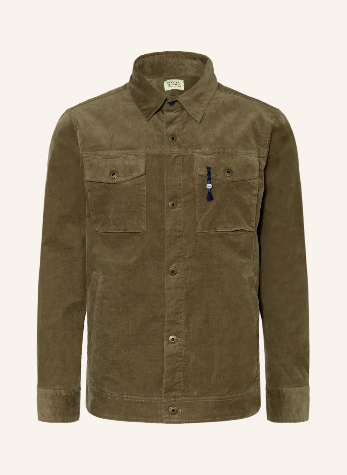 Image of Scotch & Soda Cord-Overjacket gruen