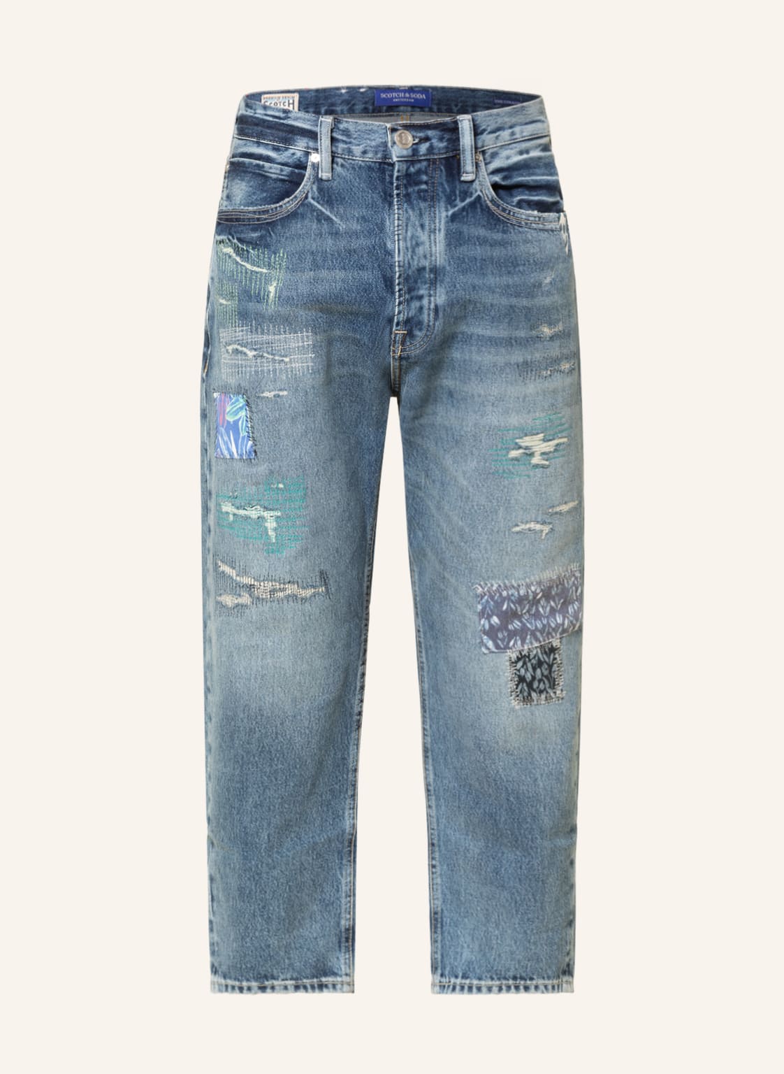 Image of Scotch & Soda Jeans Super Loose Wide Fit blau