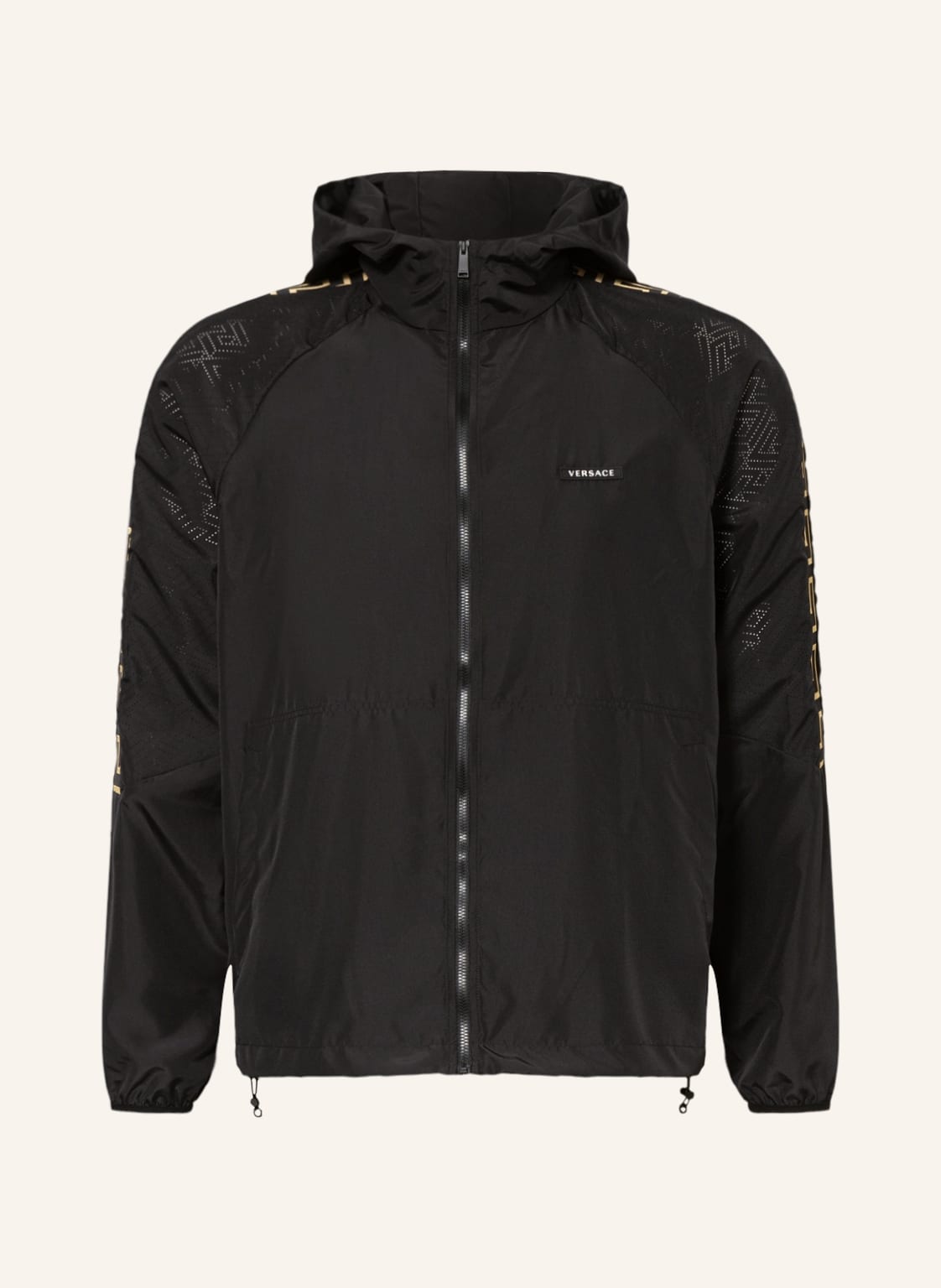 Image of Versace Trainingsjacke Mit Galonstreifen schwarz