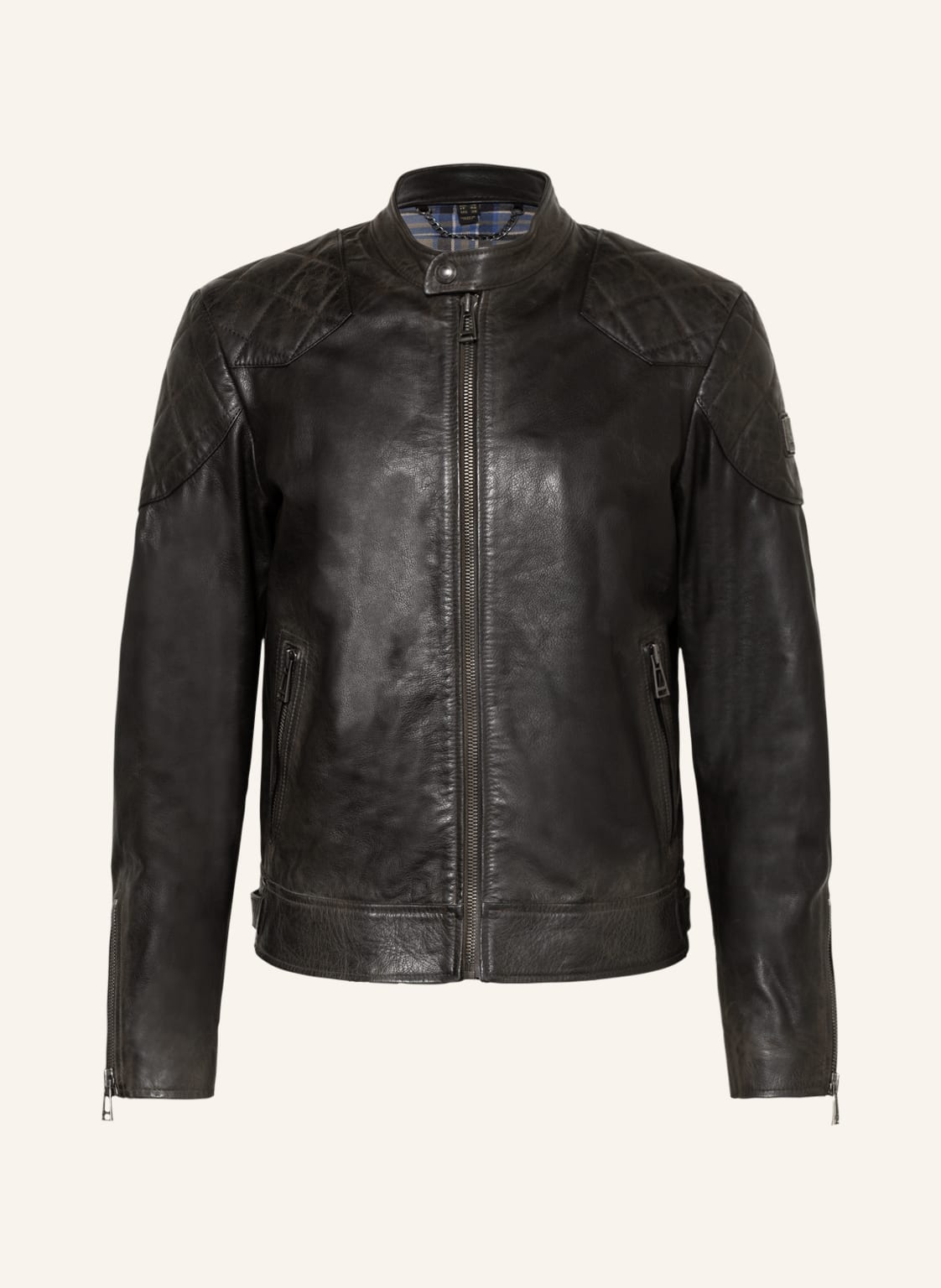Image of Belstaff Lederjacke Outlaw schwarz