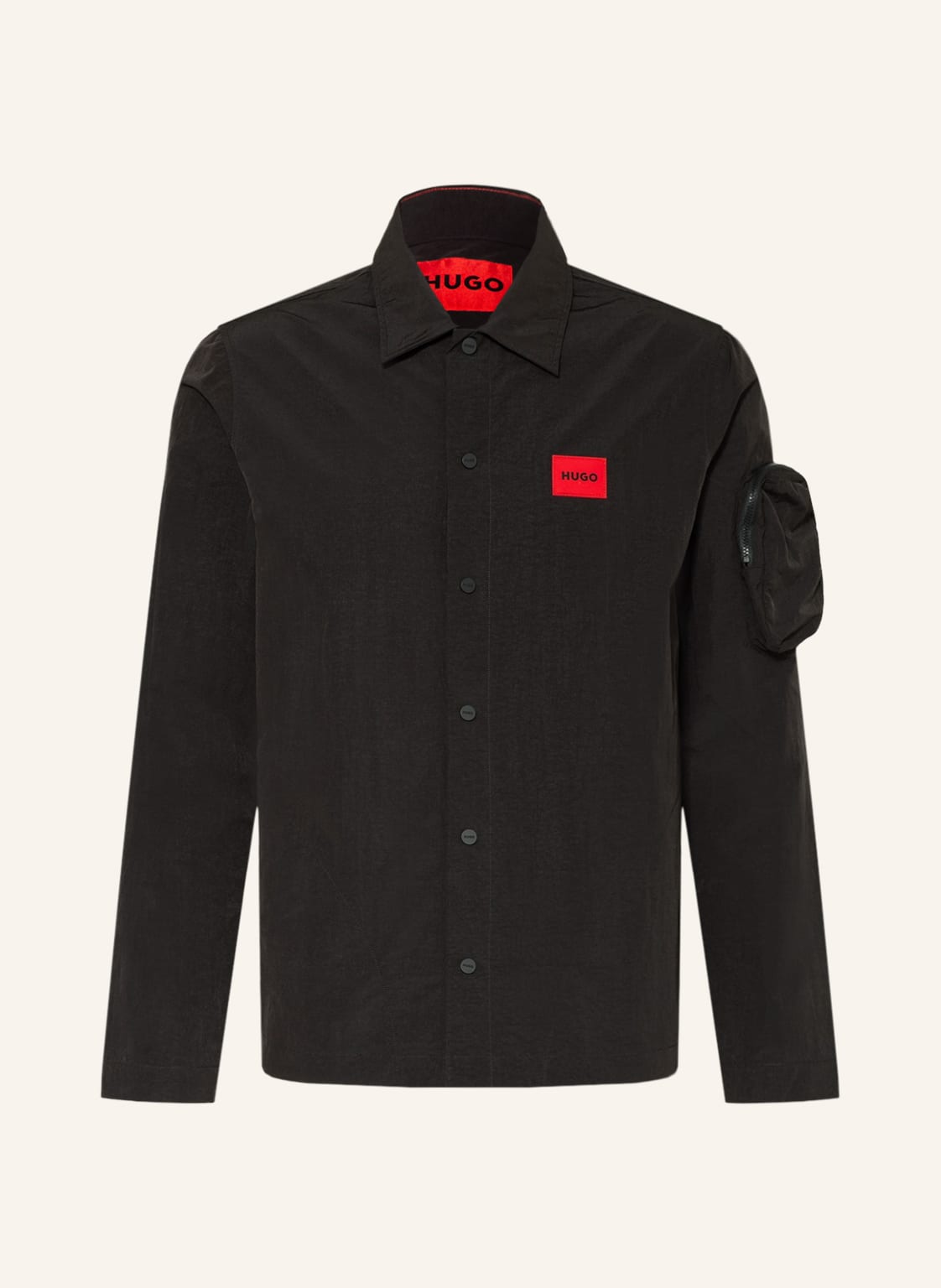 Image of Hugo Overshirt Elso schwarz