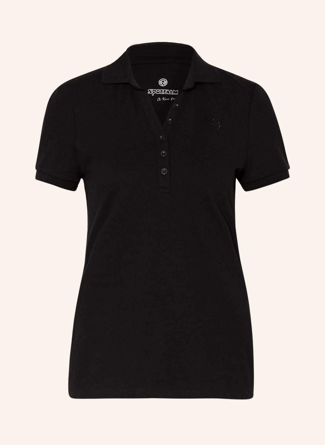 Image of Sportalm Piqué-Poloshirt schwarz