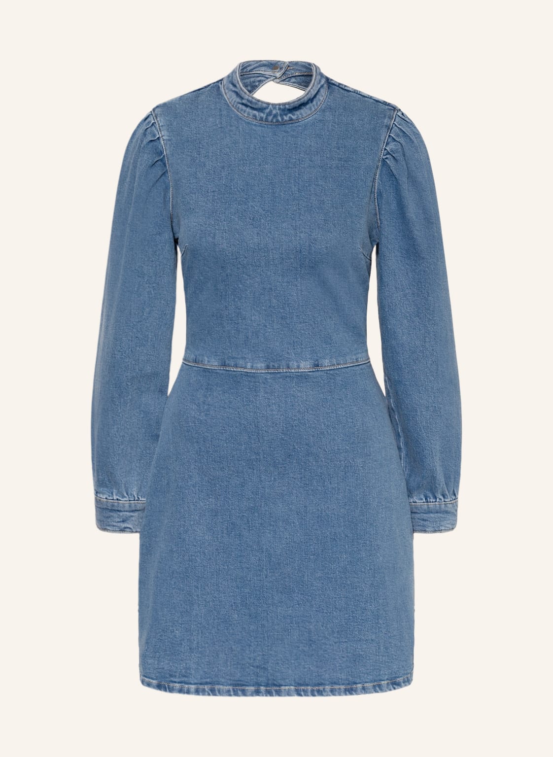 Image of Hugo Jeanskleid Garnie Mit Cut-Out blau