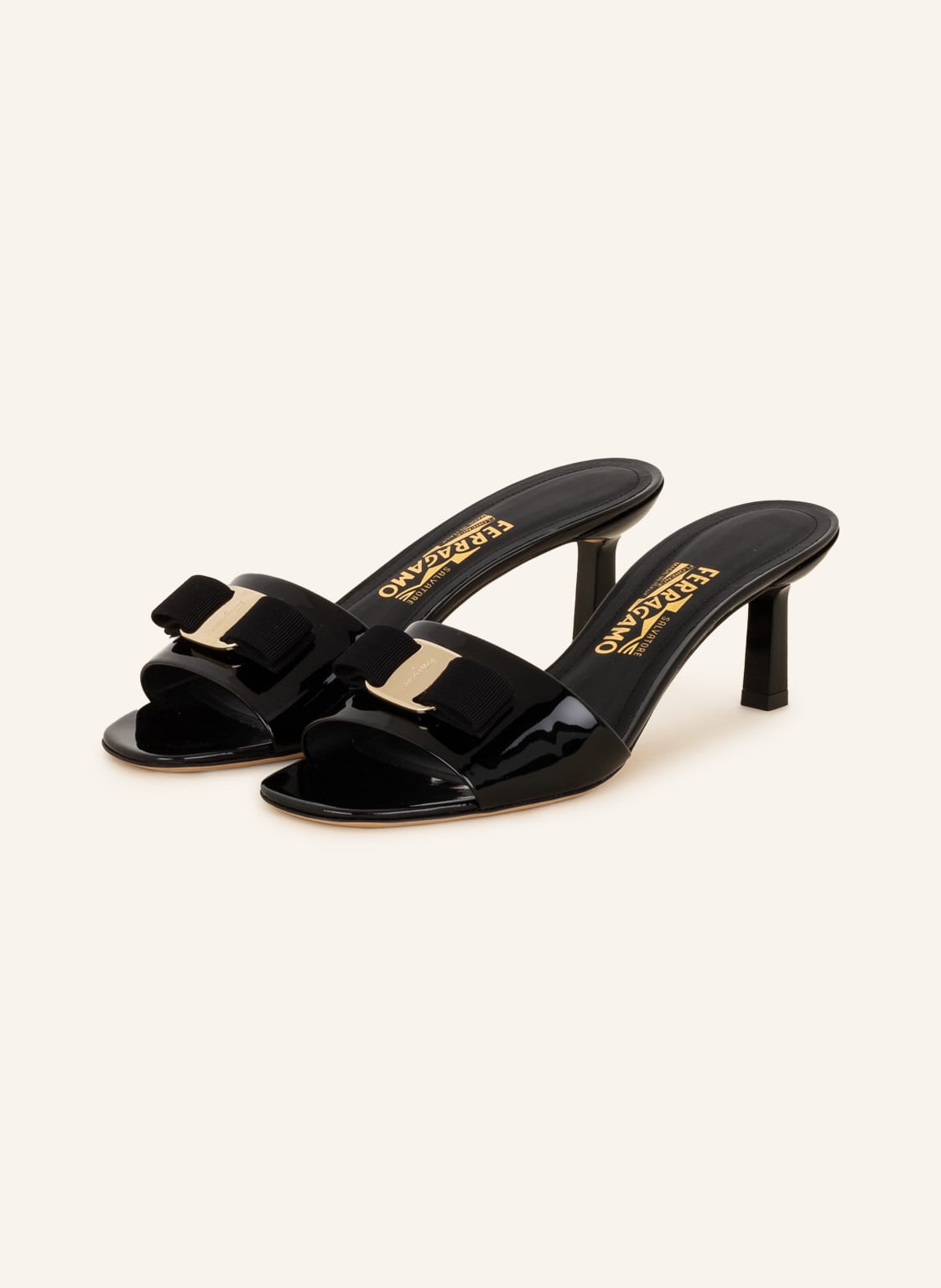 Image of Ferragamo Mules Glo 55 schwarz