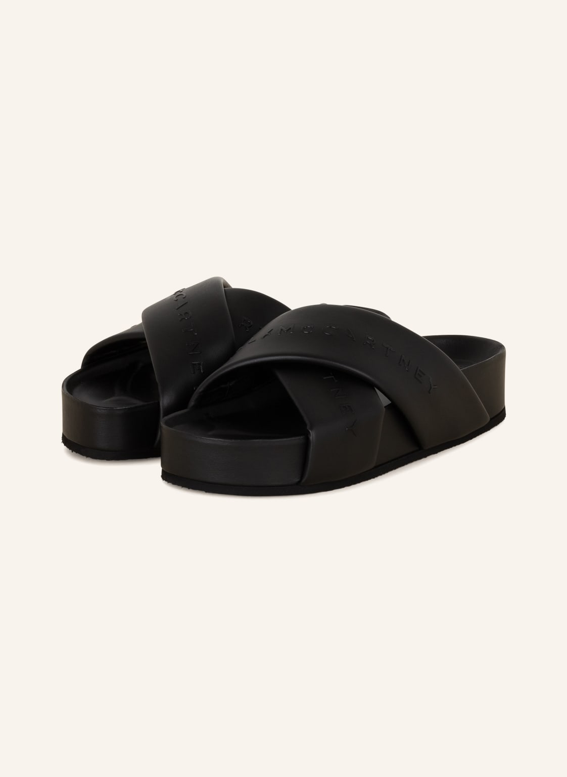 Image of Stella Mccartney Plateau-Pantoletten schwarz