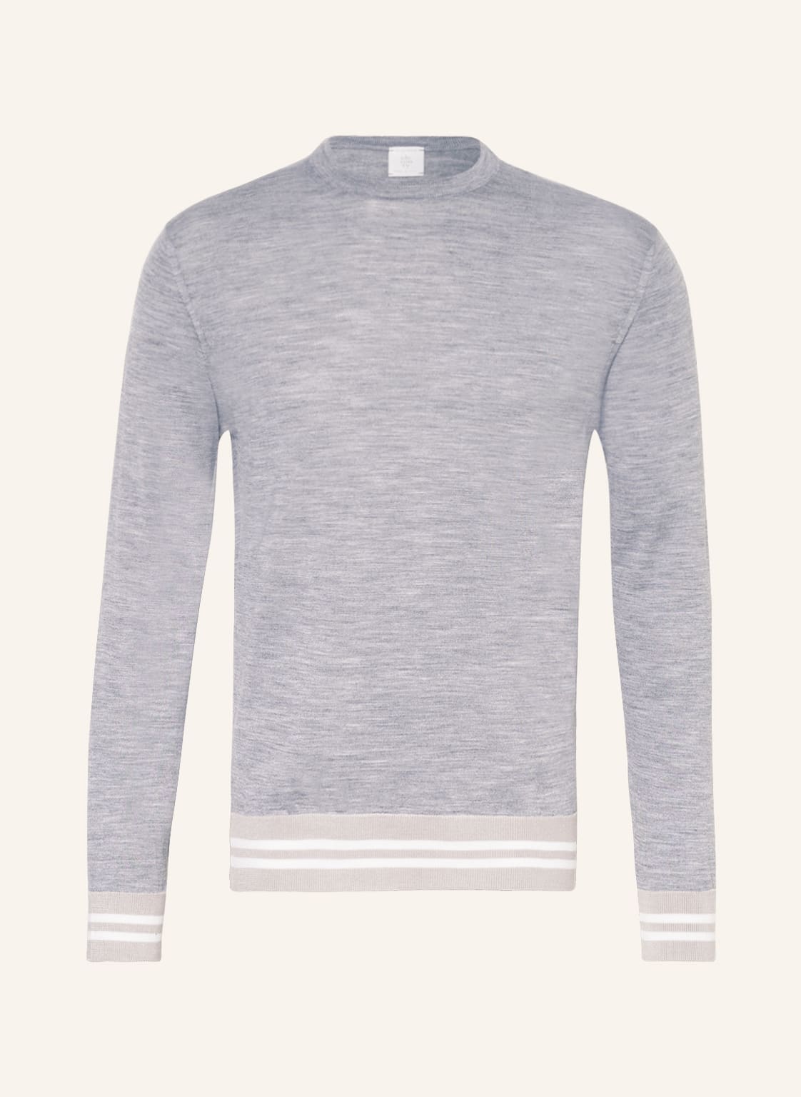 Image of Eleventy Pullover Mit Seide grau
