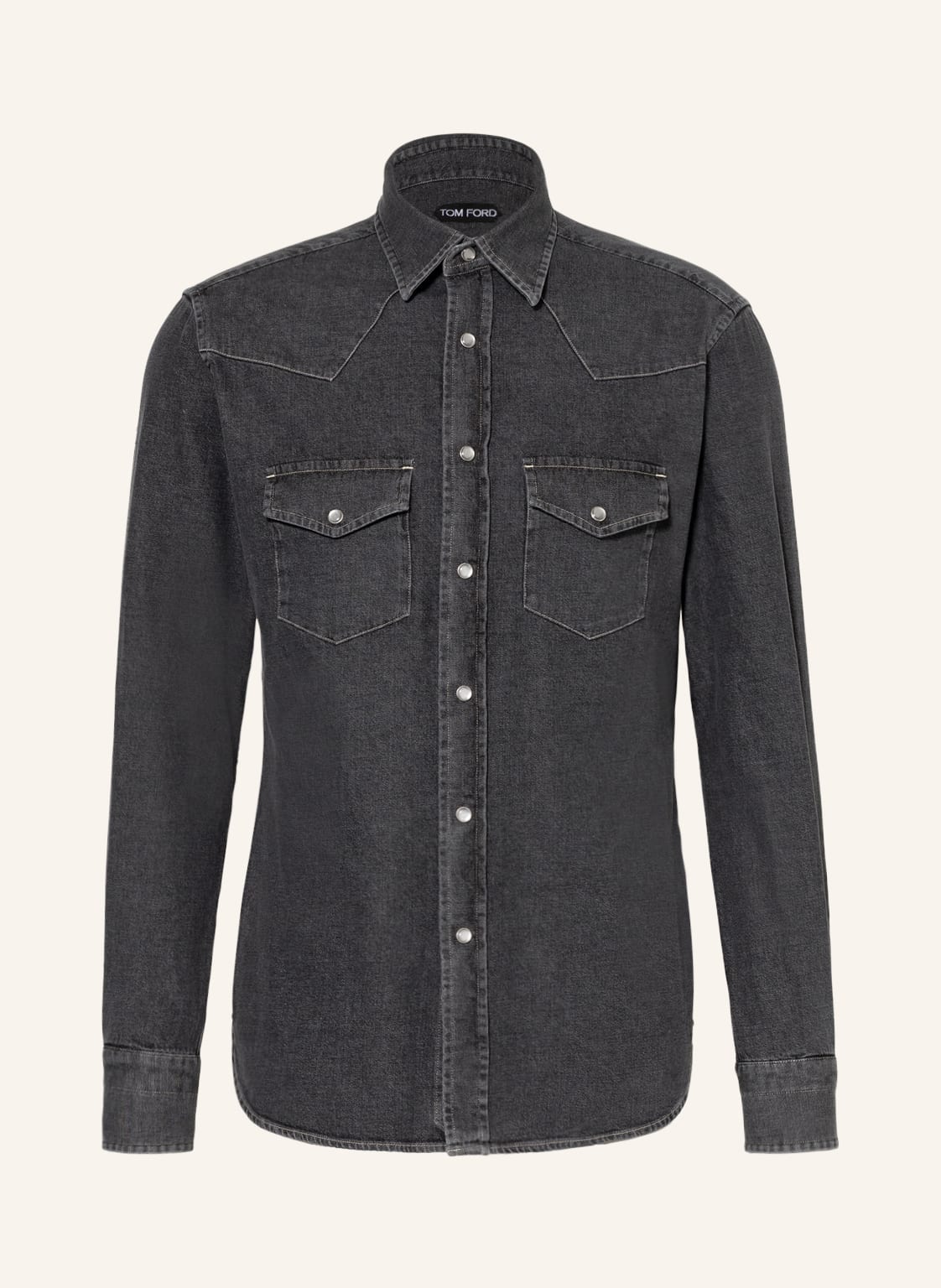 Image of Tom Ford Hemd Slim Fit grau