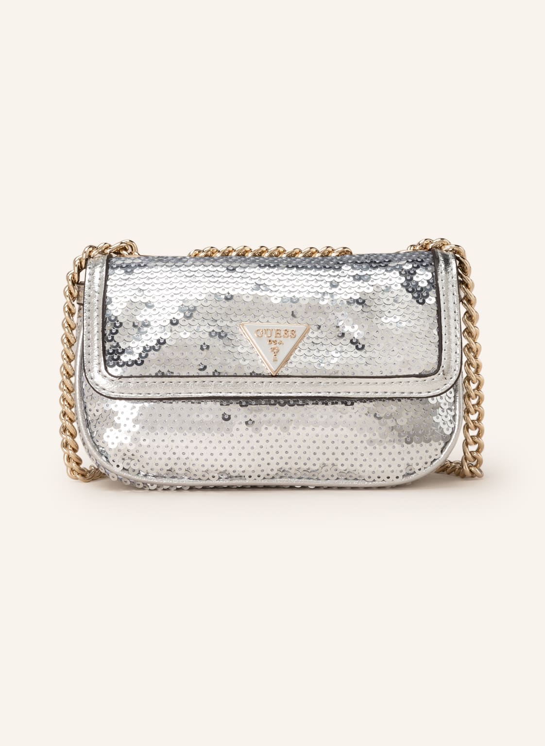 Image of Guess Umhängetasche Spark Mini silber