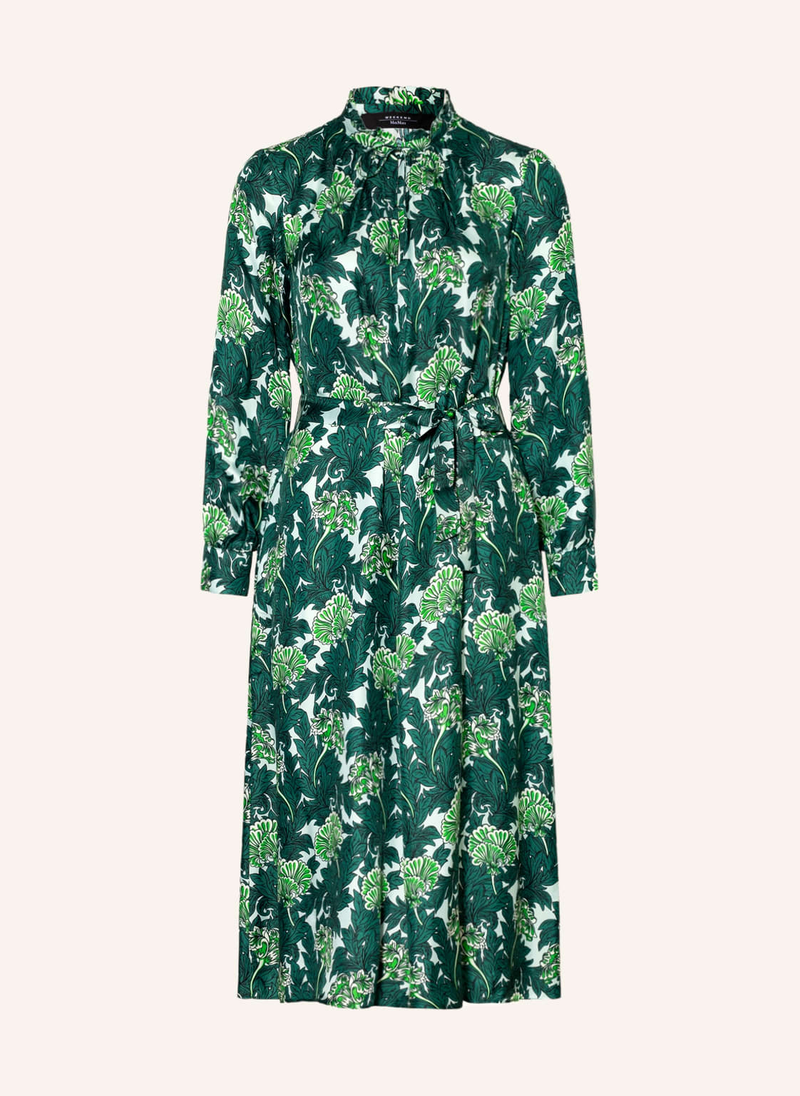 Image of Weekend Maxmara Kleid Hello Mit Seide gruen