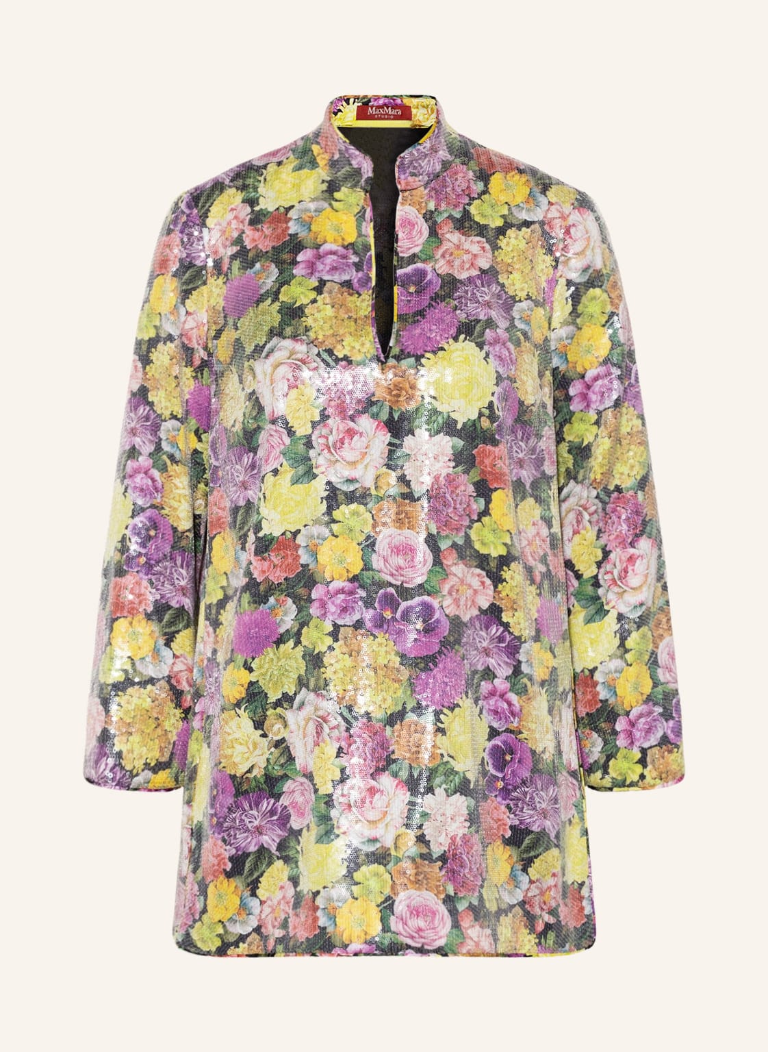 Image of Maxmara Studio Tunika Gondola Mit Pailletten schwarz