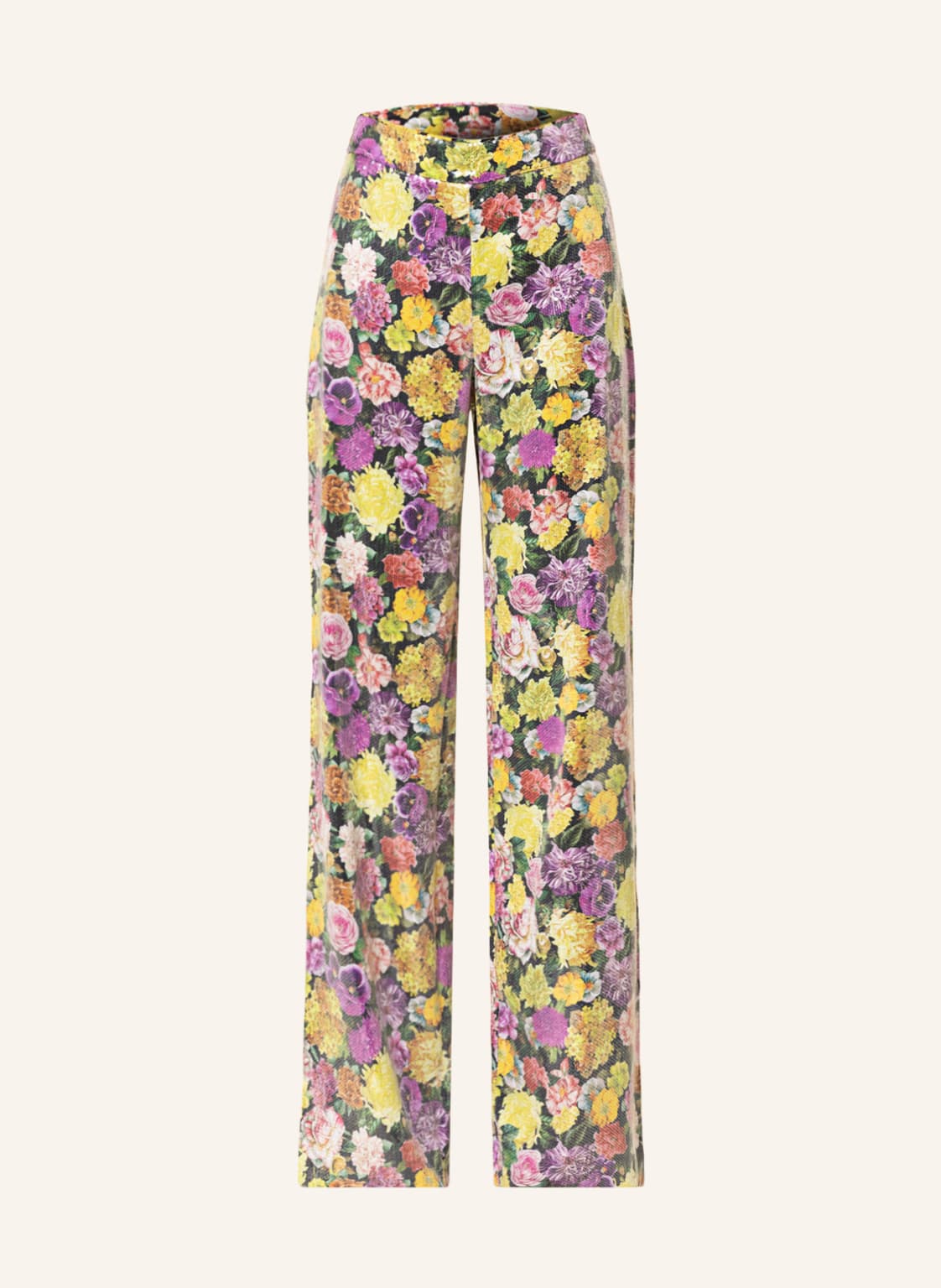 Image of Maxmara Studio Marlenehose Zaino Mit Pailletten gelb