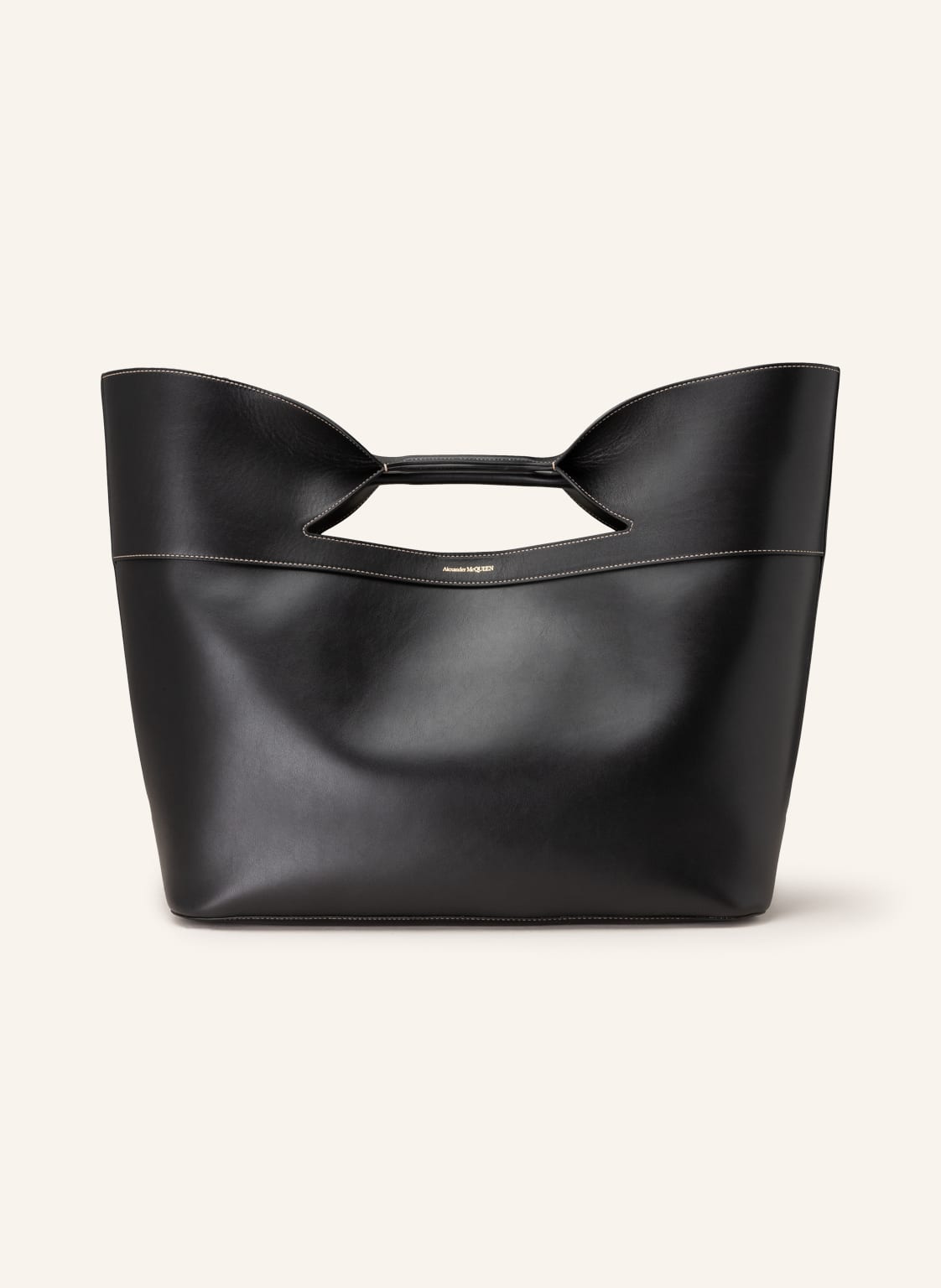 Image of Alexander Mcqueen Shopper The Bow Large schwarz