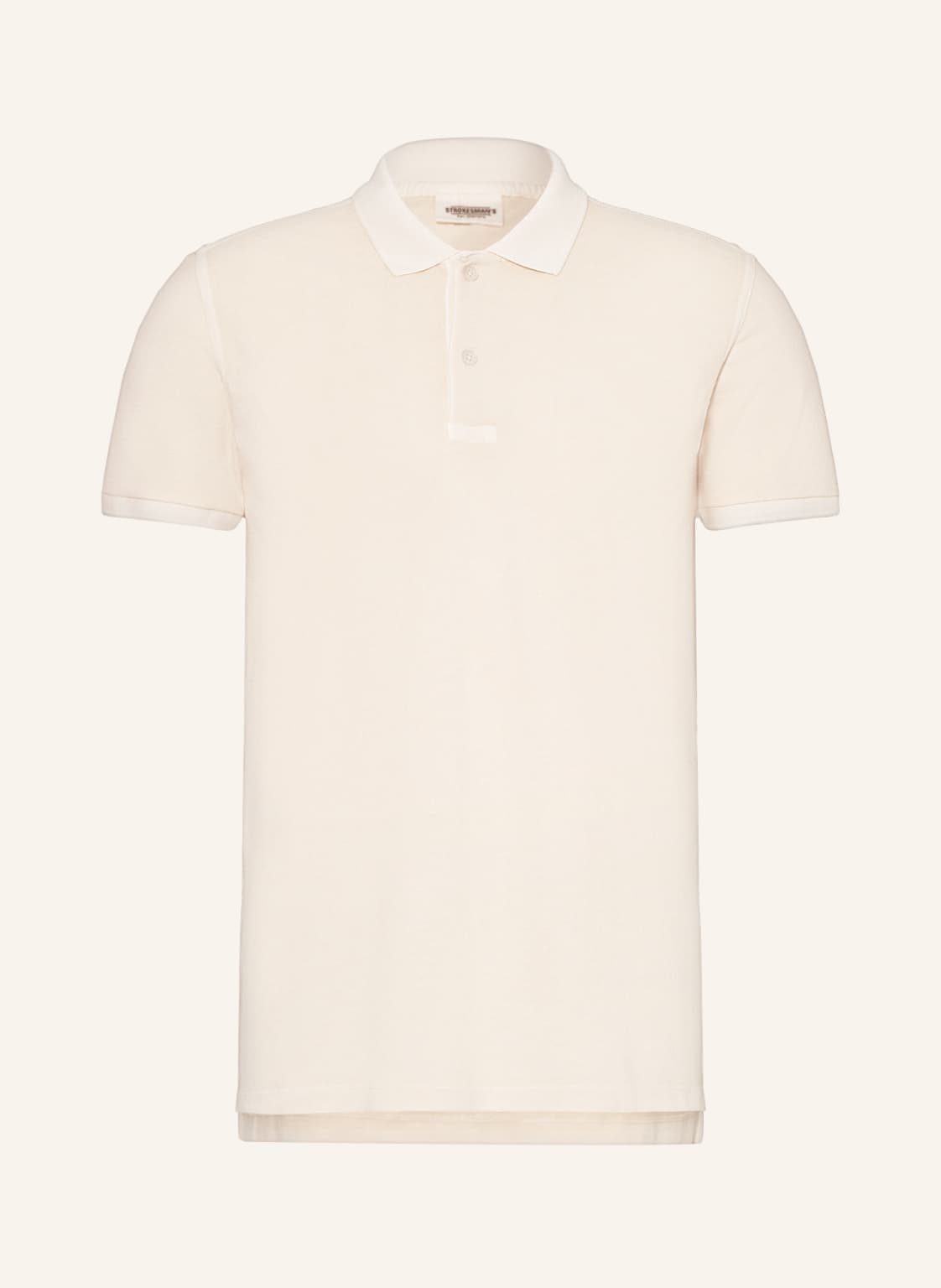 Image of Strokesman's Piqué-Poloshirt beige