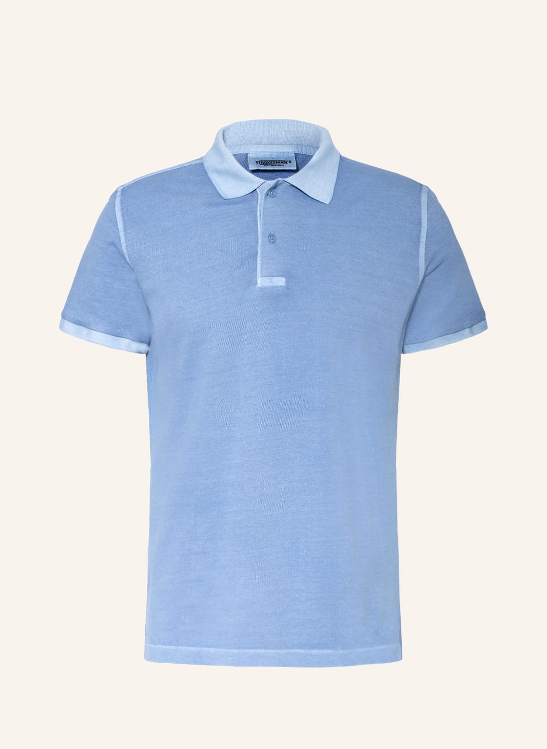 Image of Strokesman's Piqué-Poloshirt blau