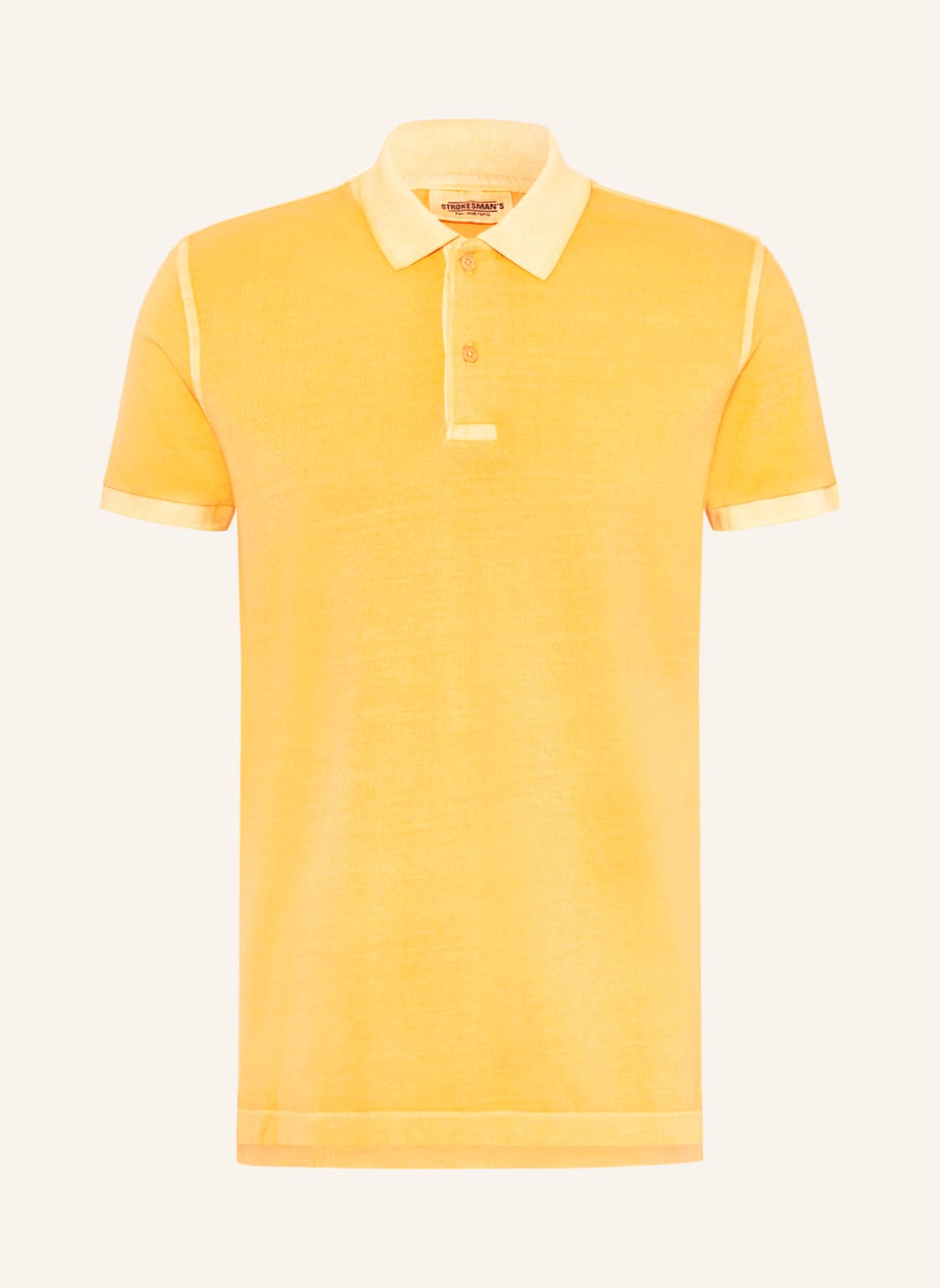 Image of Strokesman's Piqué-Poloshirt gelb