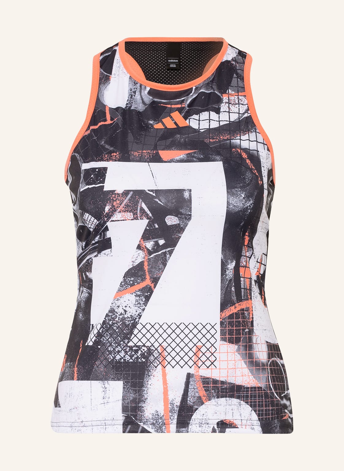Image of Adidas Tanktop Club Graph Mit Mesh weiss