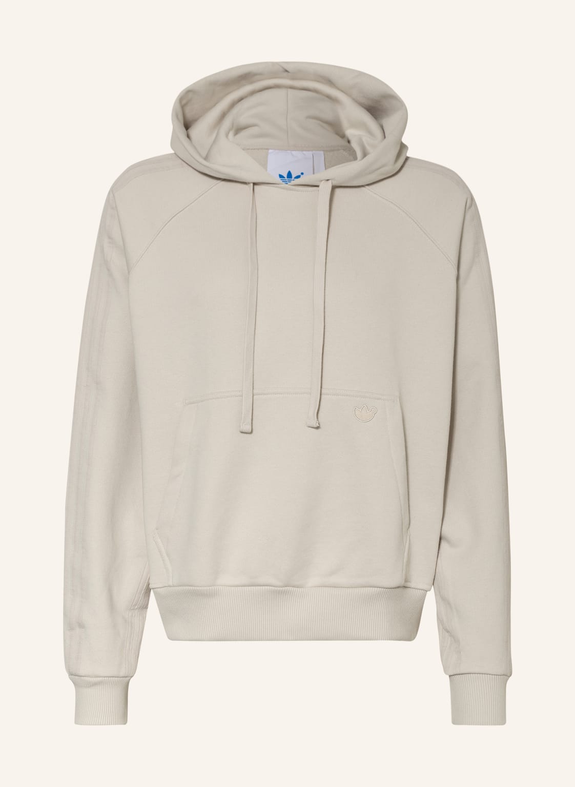Image of Adidas Blue Version Oversized-Hoodie Essentials beige