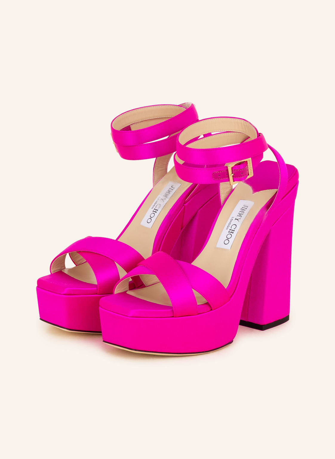 Image of Jimmy Choo Plateau-Sandaletten Gaia 140 pink