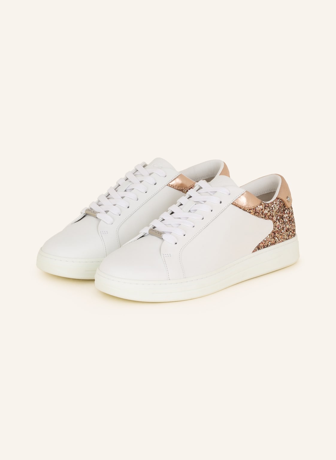 Image of Jimmy Choo Sneaker Mit Pailletten weiss