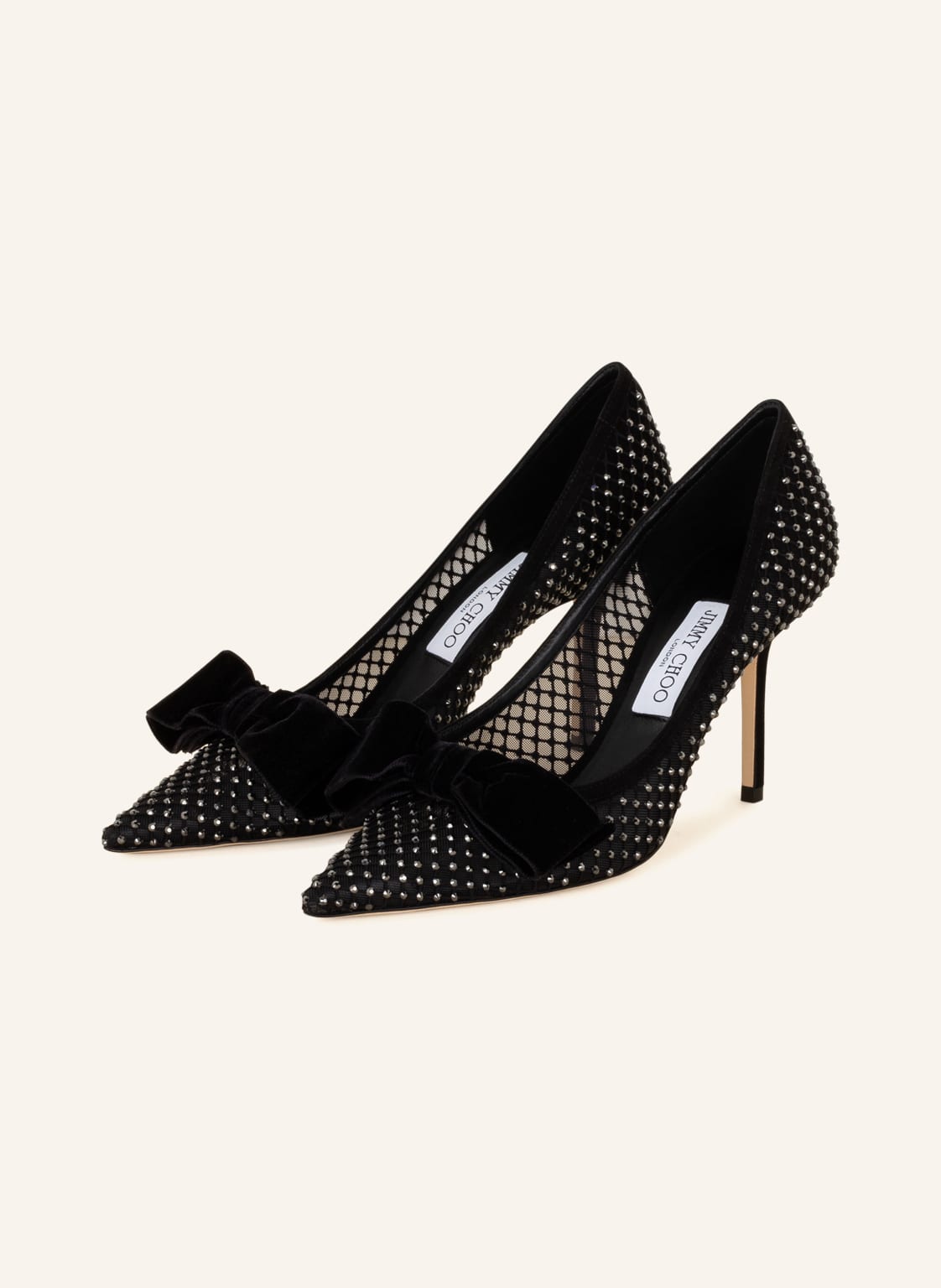 Image of Jimmy Choo Pumps Love 85 Mit Schmucksteinen schwarz