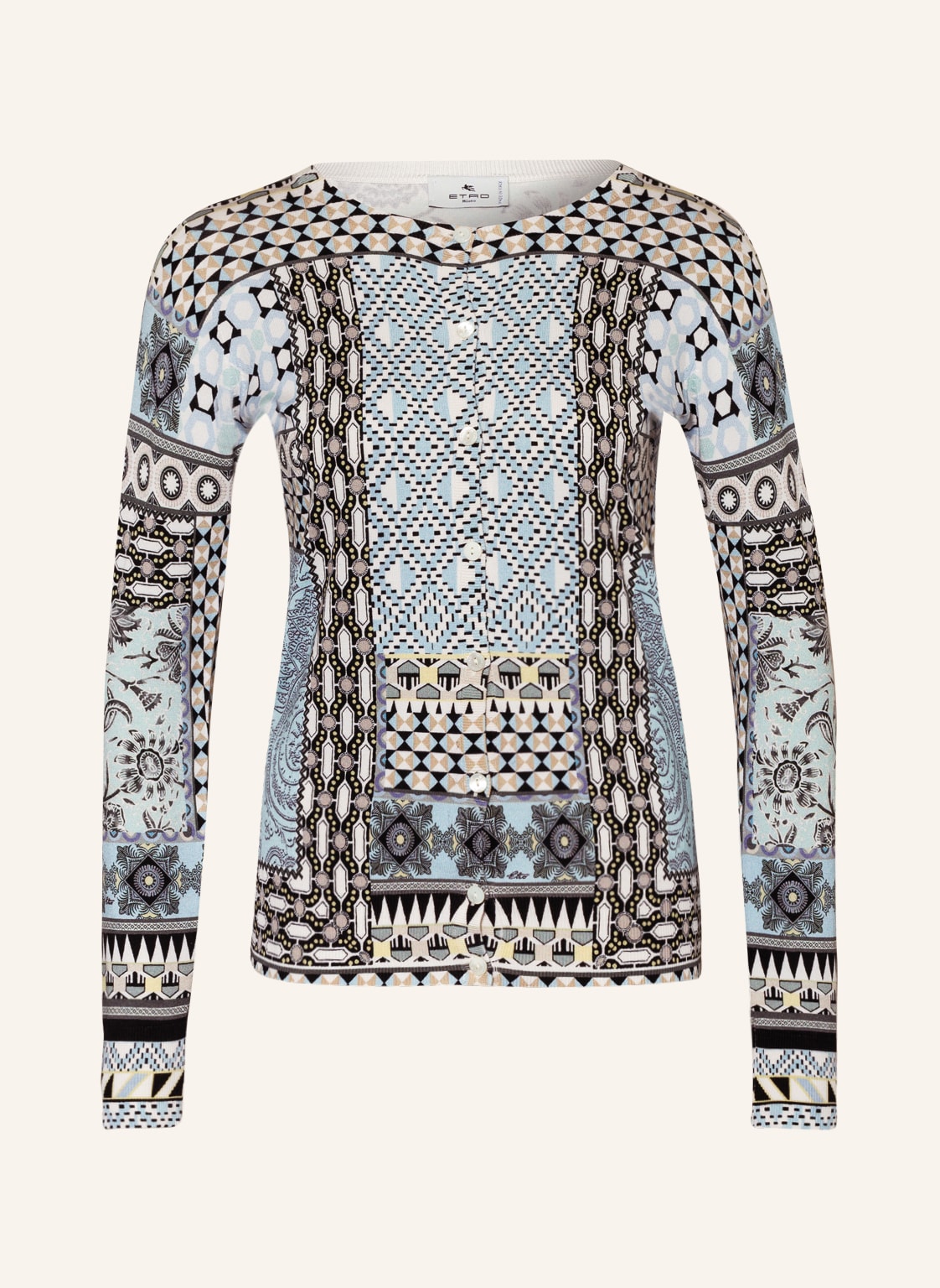 Image of Etro Strickjacke Aus Cashmere blau