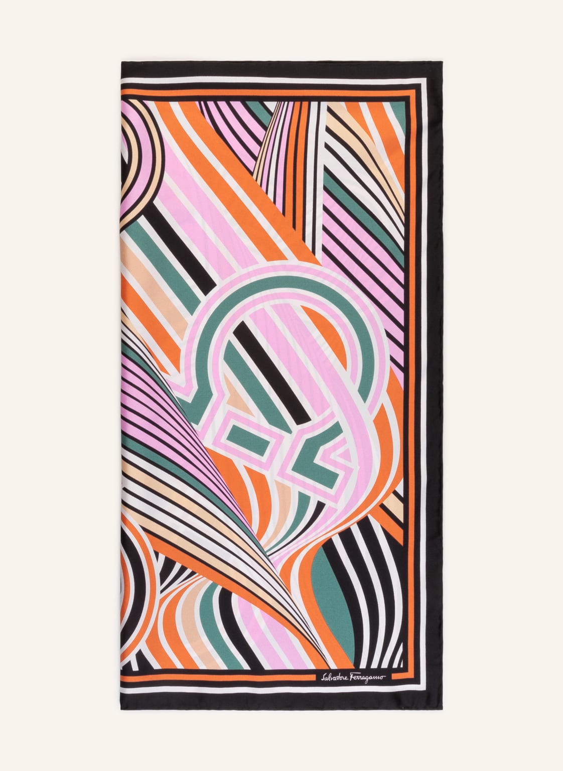 Image of Ferragamo Seidentuch schwarz