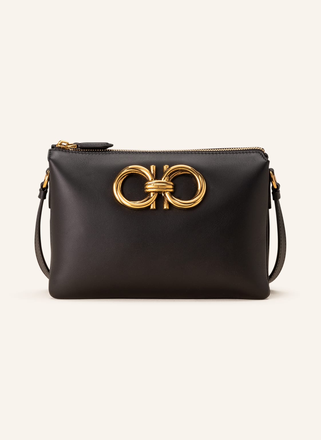 Image of Ferragamo Umhängetasche Trapezio schwarz