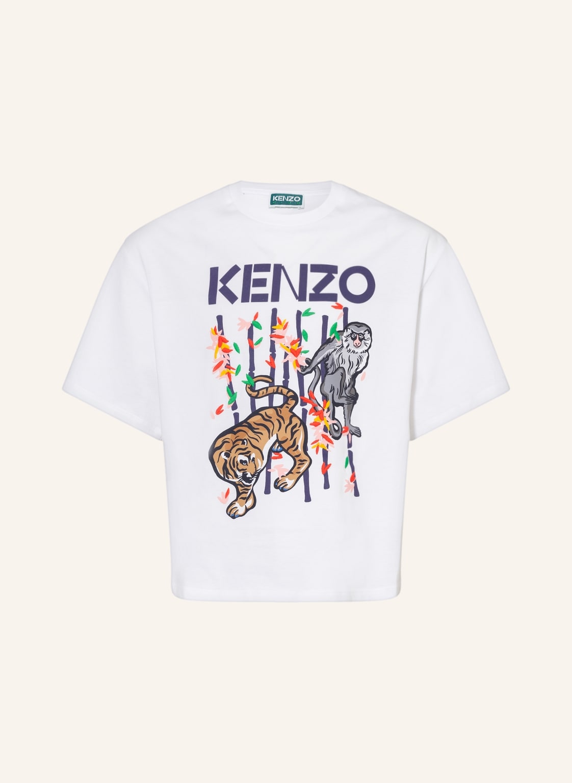 Image of Kenzo T-Shirt Tiger weiss