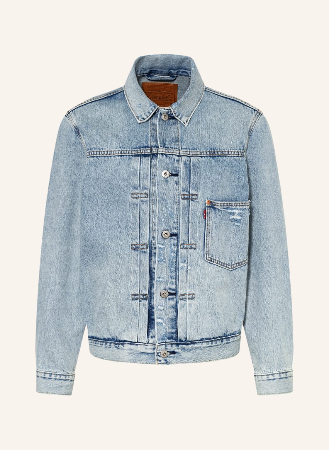 Image of Levi's® Oversized-Jeansjacke Type I Trucker blau