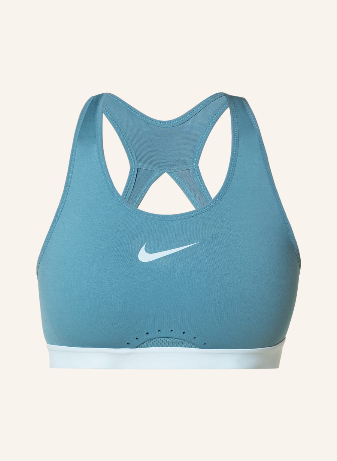 Image of Nike Sport-Bh Swoosh Mit Mesh blau