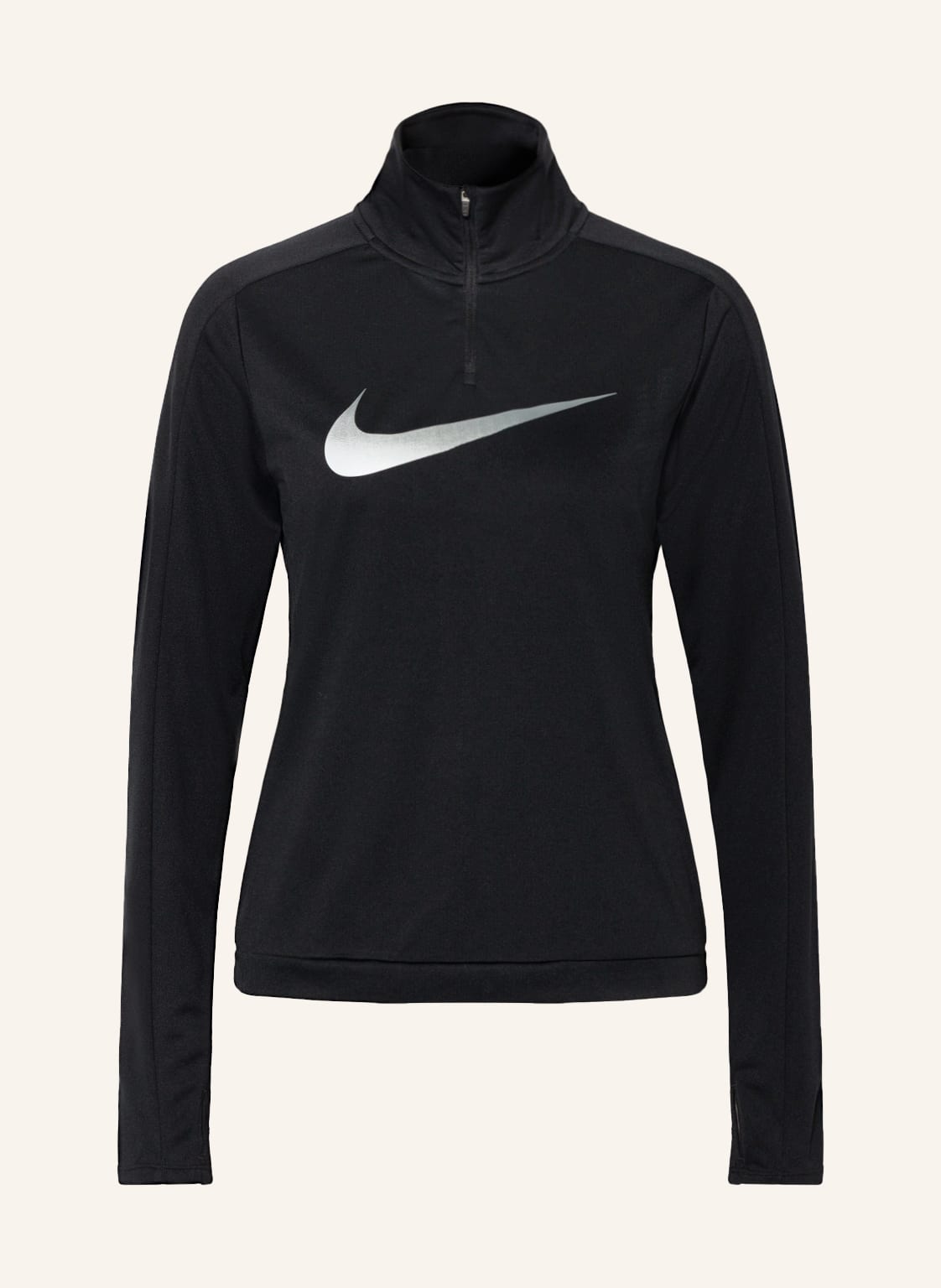 Image of Nike Laufshirt Dri-Fit Swoosh schwarz