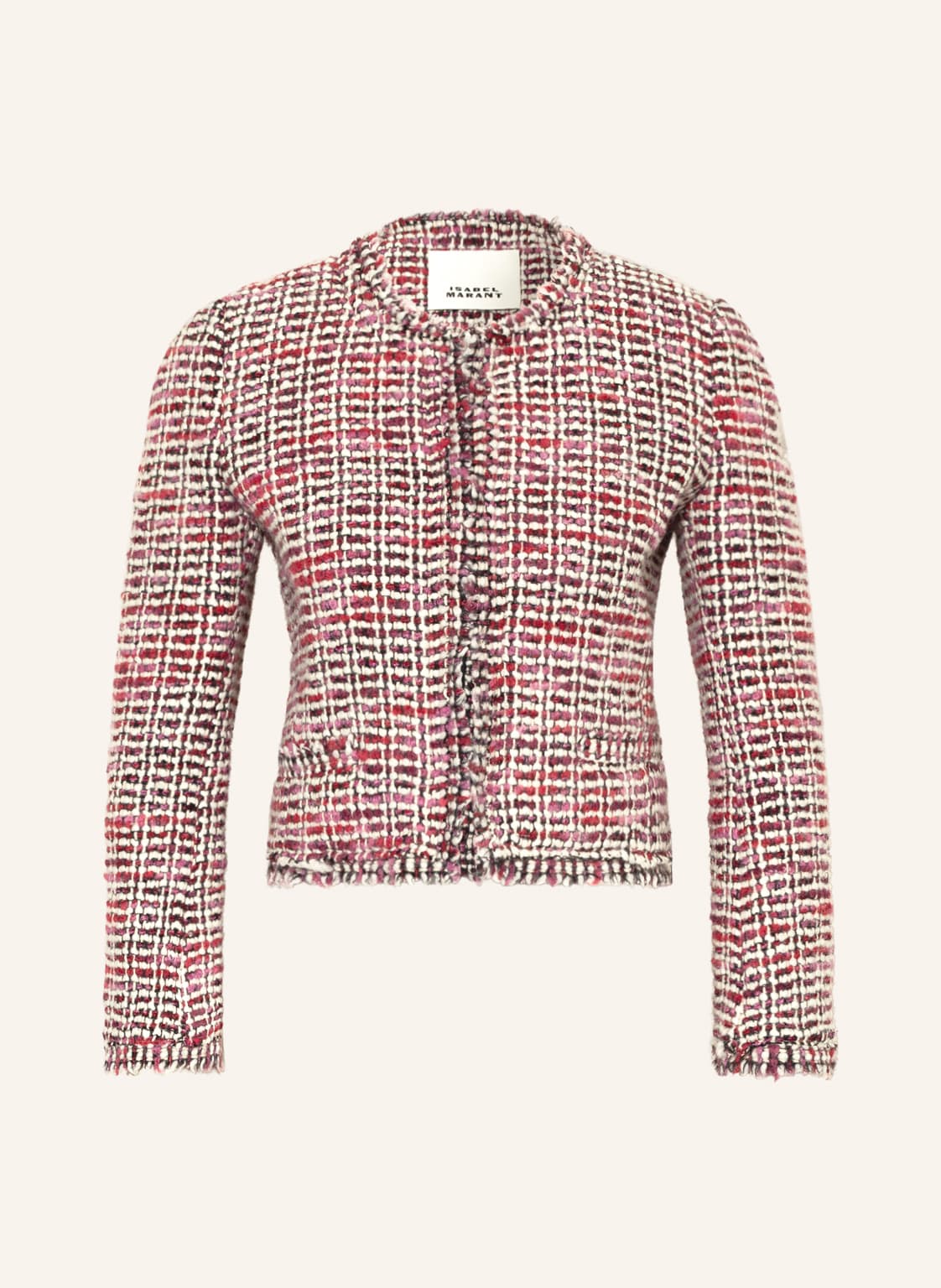 Image of Isabel Marant Bouclé-Jacke Pully pink