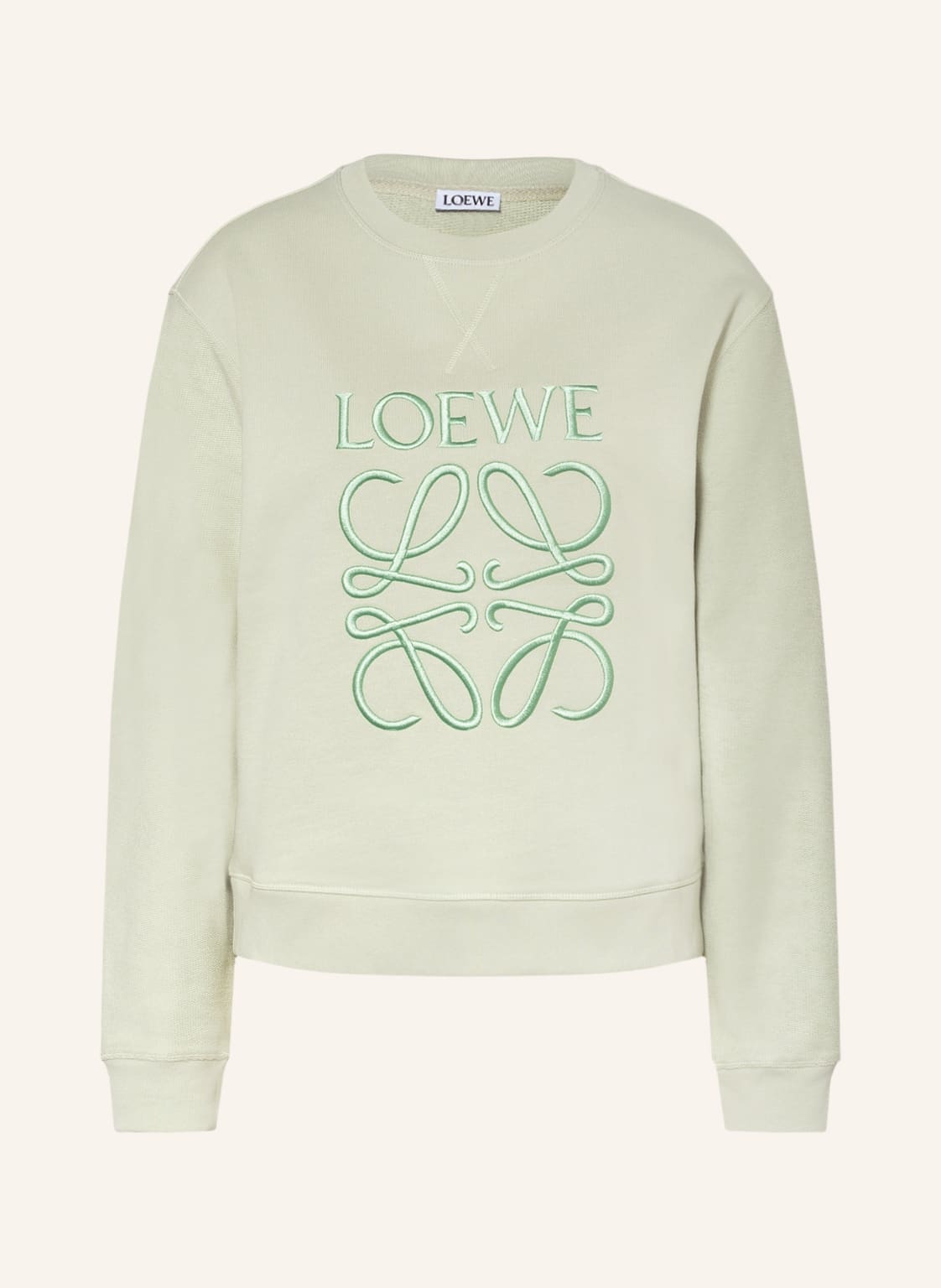 Image of Loewe Sweatshirt Anagram gruen