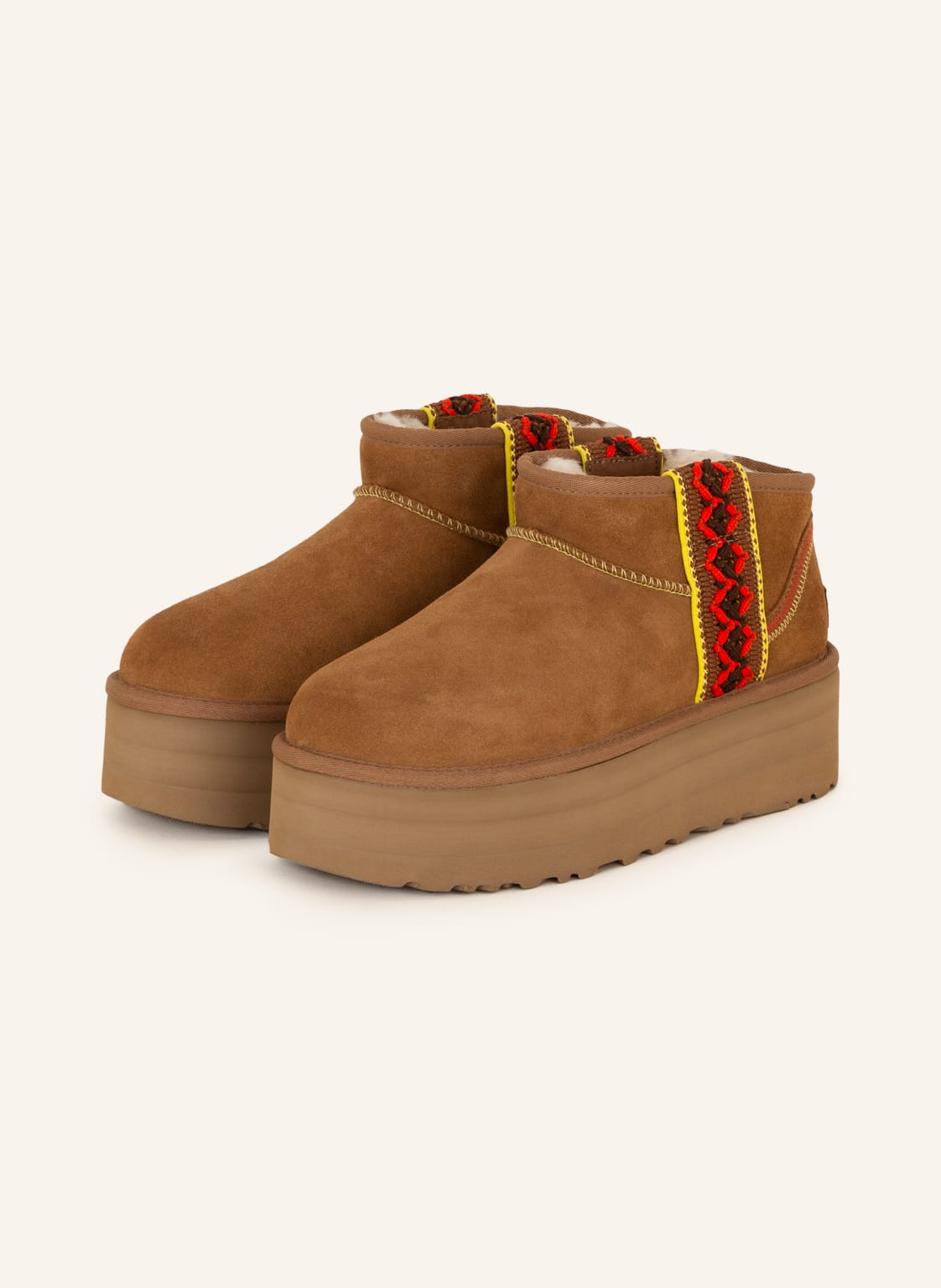 Image of Ugg Plateau-Boots Classic Ultra Mini braun