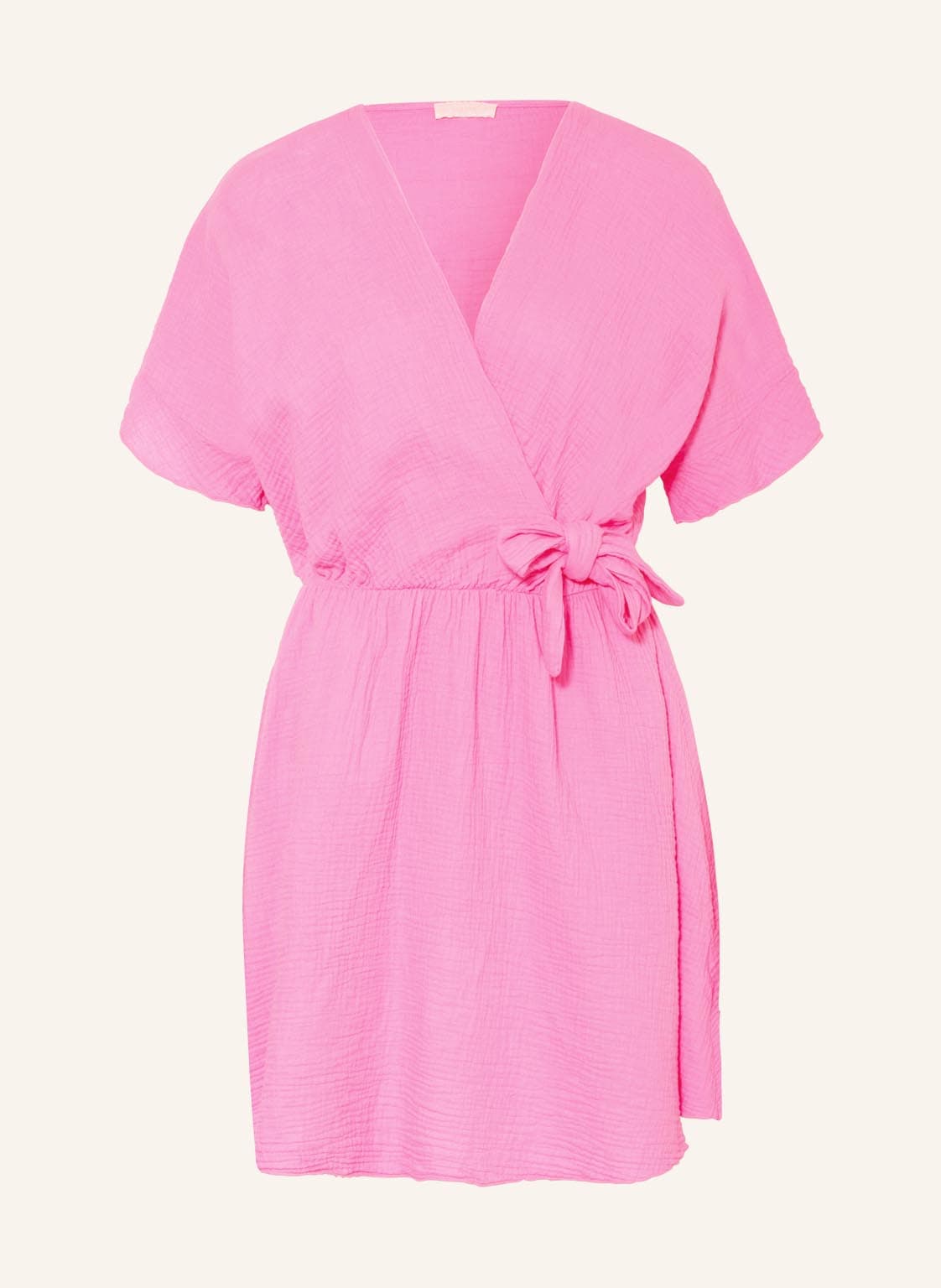 Image of Sam Friday Musselinkleid In Wickeloptik rosa