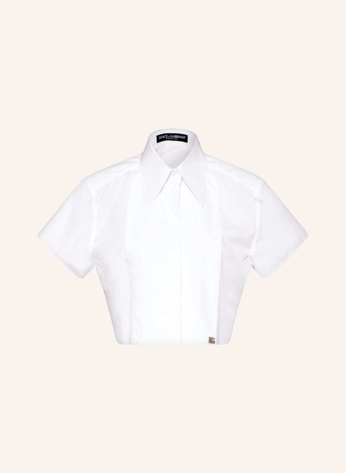 Image of Dolce & Gabbana Cropped-Hemdbluse weiss