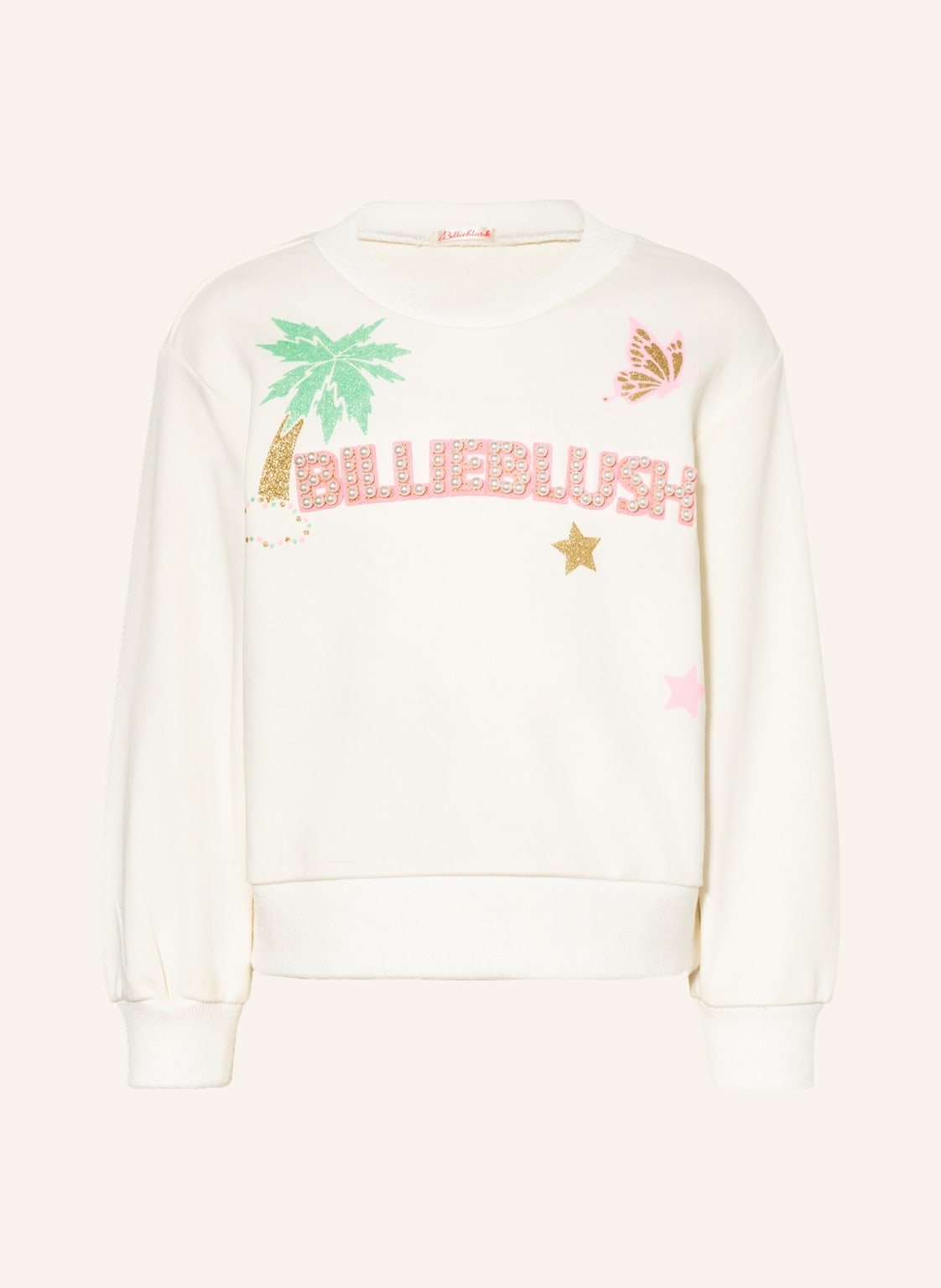 Image of Billieblush Sweatshirt Mit Perlen weiss