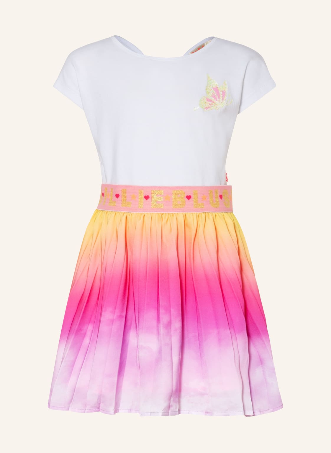 Image of Billieblush Kleid Im Materialmix pink