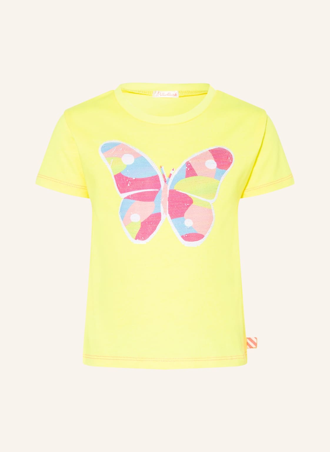 Image of Billieblush T-Shirt Mit Pailletten gelb