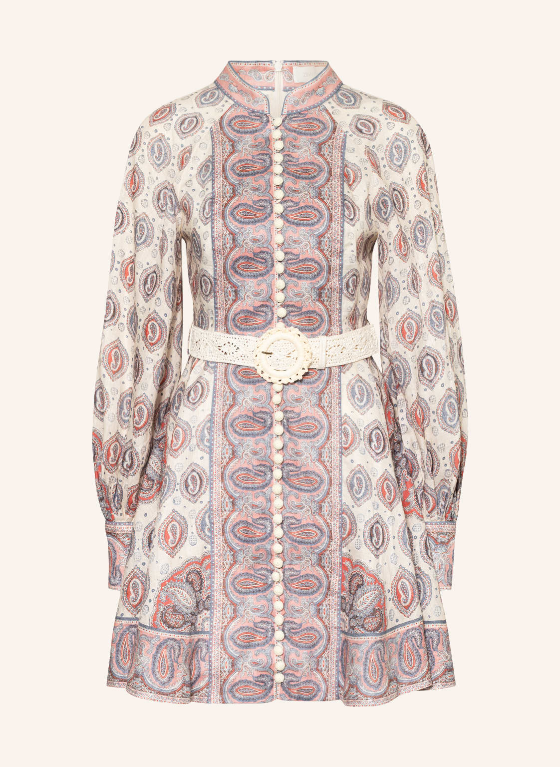 Image of Zimmermann Leinenkleid Vitali beige