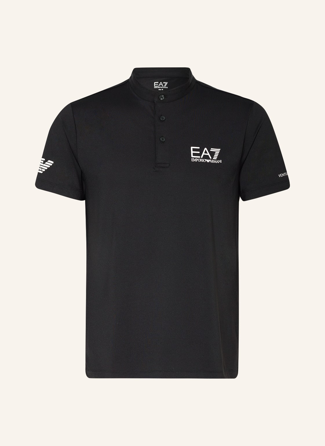 Image of ea7 Emporio Armani Funktions-Poloshirt Pjemz schwarz