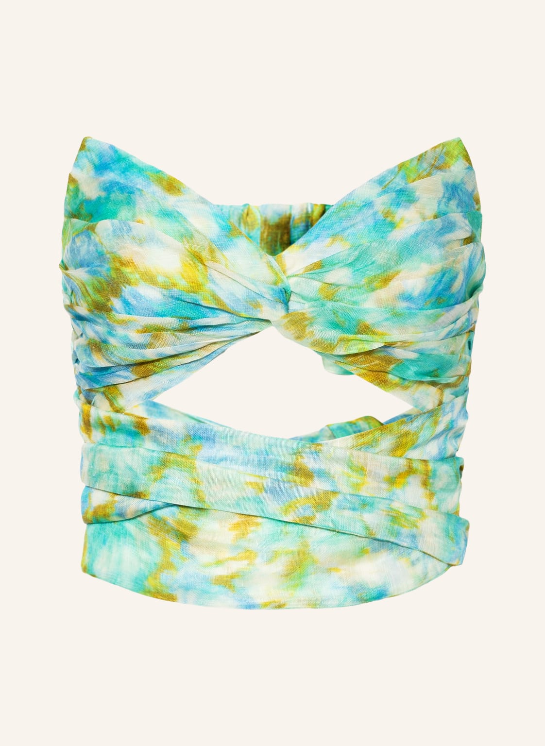 Image of Zimmermann Top High Tide Mit Leinen Und Seide blau